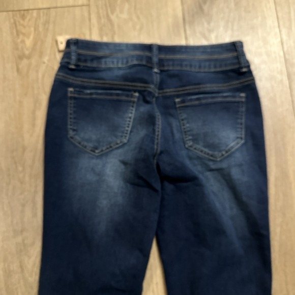 Mudd Girls Double Button Super Skinny Jegging Dark Denim Stretch Size 16 NEW - Picture 6 of 9